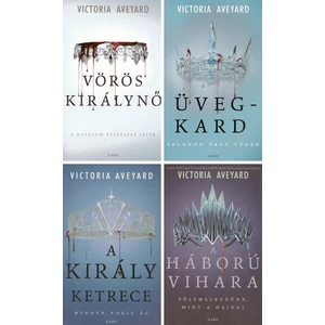 A teljes Vörös királynő könyvsorozat (1-4.) csomagban