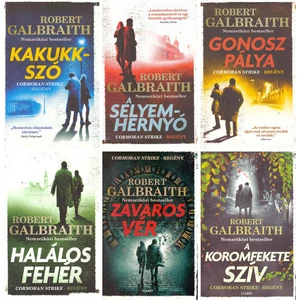 6 Cormoran Strike krimi Robert Galbraith-től csomagban