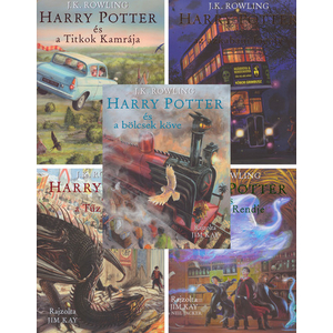 A Harry Potter sorozat 1-5. - illusztrált könyvcsomag