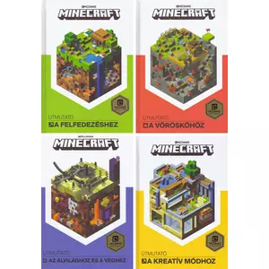 4 Minecraft útmutató könyv csomagban