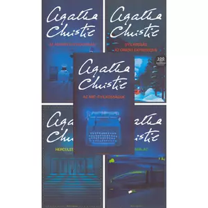 5 Poirot könyv csomagban Agatha Christie-től