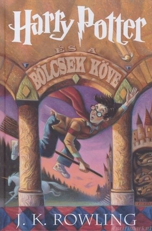 A Harry Potter és a Bölcsek kövének eredeti borítója a keménytáblás kiadásról