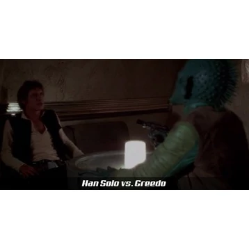 Han vagy Greedo? Greedo vagy Han? Ki lőtt először?